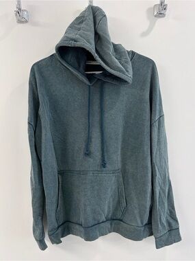 Men's Slate Green Pullover Hoodie Sweatshirt - Medium